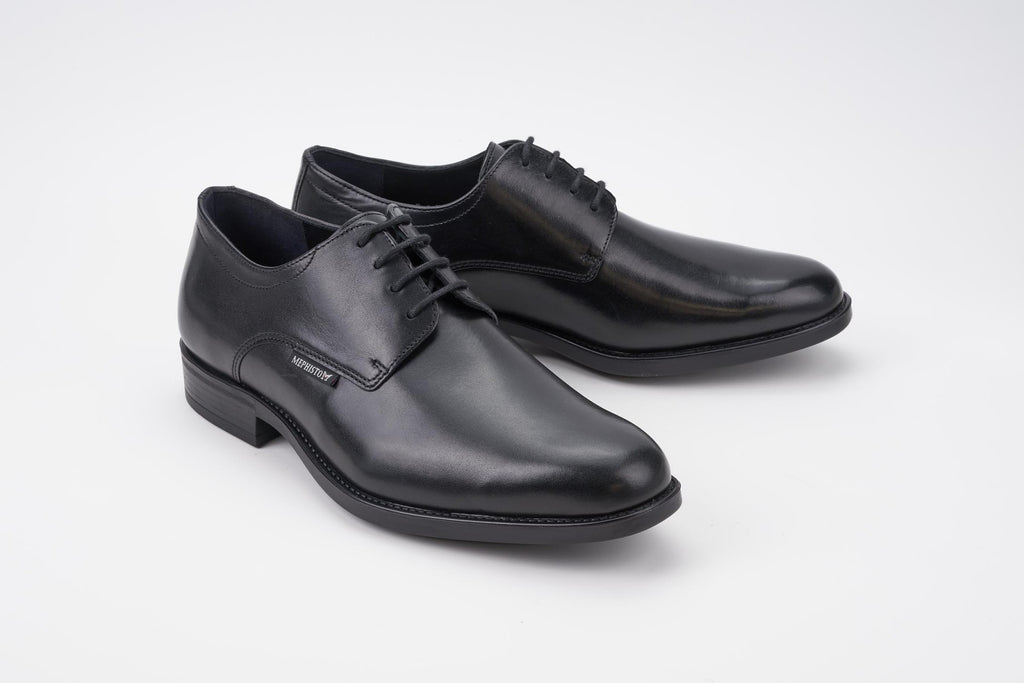 Mephisto COOPER Noir Chaussures Confortables pour hommes avec semelles amovibles - Boutique du Cordonnier
