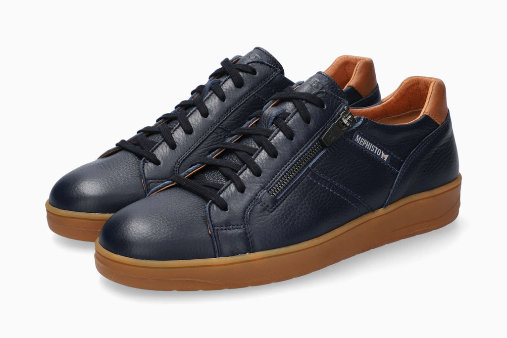 Mephisto HENRIK Navy 1345/6135 Chaussures Confortables pour Hommes avec Semelles Amovibles - Boutique du Cordonnier