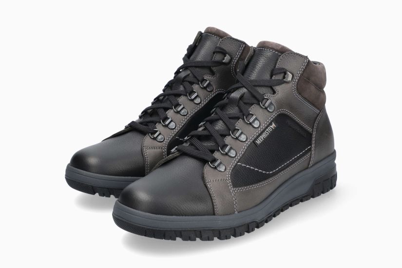 Mephisto PITT Black 1500 | Bottines pour hommes avec semelles amovibles - Boutique du Cordonnier