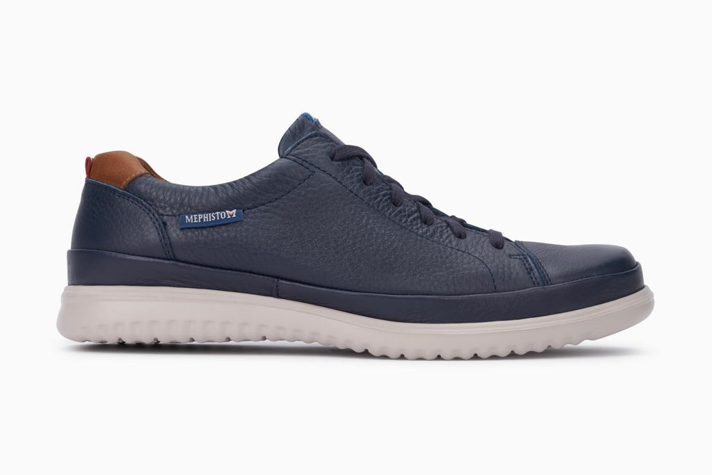 Mephisto THOMAS Navy 1345 Chaussure ultra-léger pour hommes avec semelles amovibles - Boutique du Cordonnier