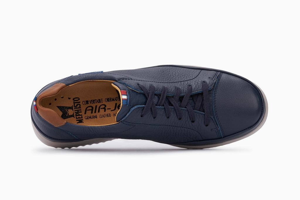 Mephisto THOMAS Navy 1345 Chaussure ultra-léger pour hommes avec semelles amovibles - Boutique du Cordonnier