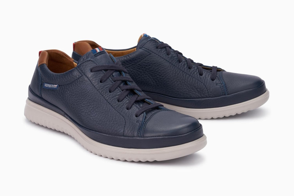 Mephisto THOMAS Navy 1345 Chaussure ultra-léger pour hommes avec semelles amovibles - Boutique du Cordonnier