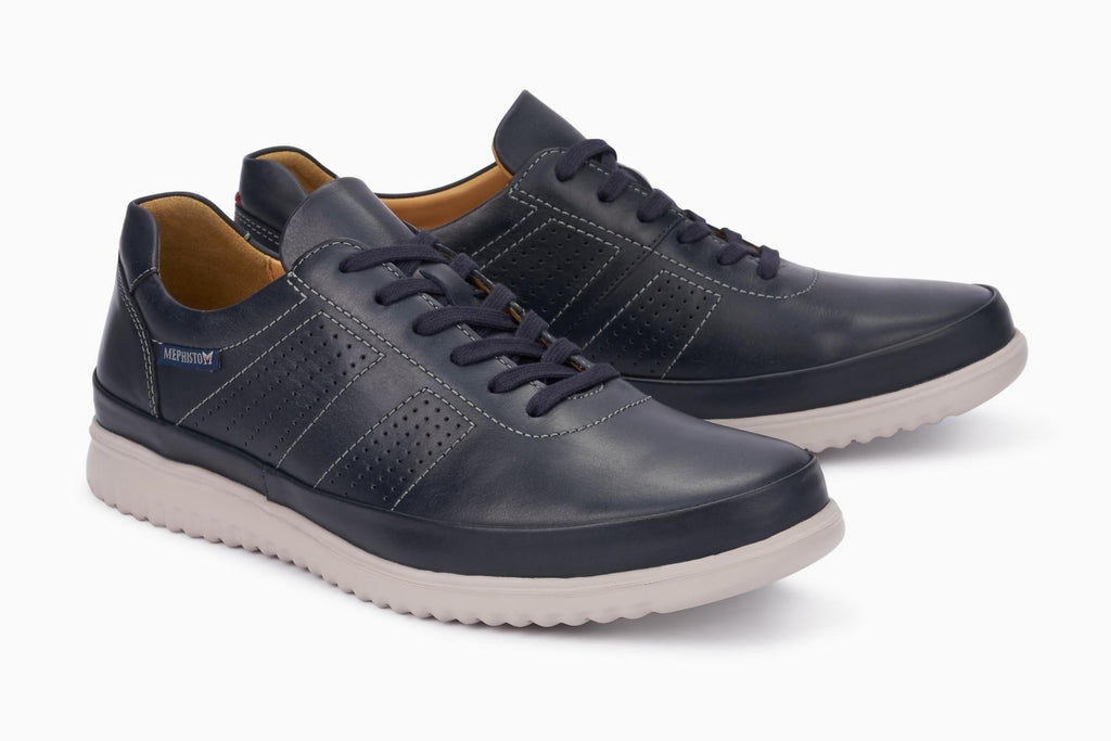 Mephisto TOMY Navy Chaussure ultra-léger pour hommes avec semelles amovibles - Boutique du Cordonnier