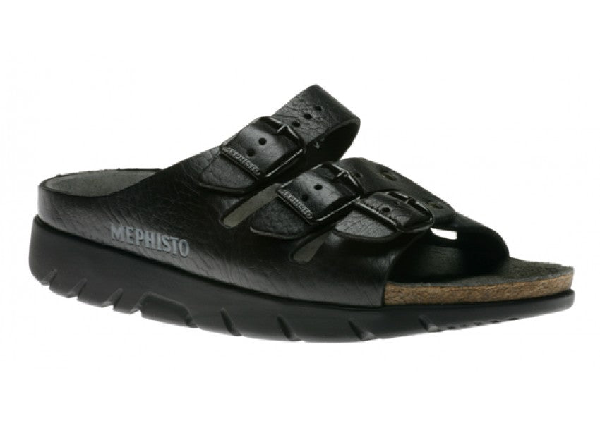Mephisto ZACH FIT Noir 4400 Sandale de marche Orthopédique unisex - Boutique du Cordonnier