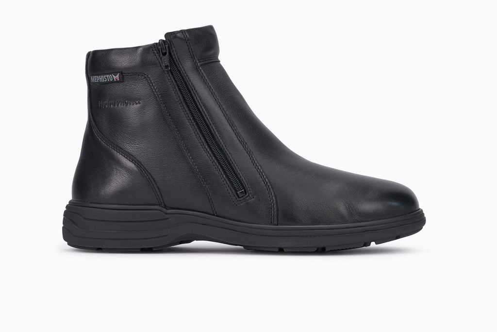 Mephisto DAN 2100 Noir Bottes fourré Confortables pour hommes avec semelles amovibles - Boutique du Cordonnier