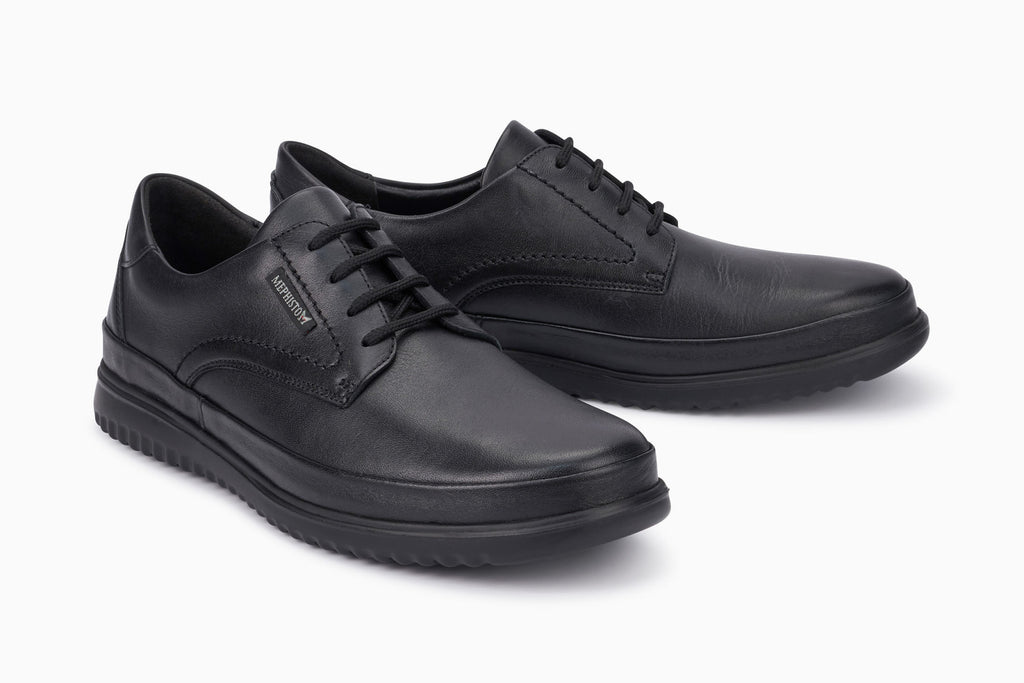 Mephisto TEDY Noir 6100 Chaussure ultra-léger pour hommes avec semelles amovibles - Boutique du Cordonnier