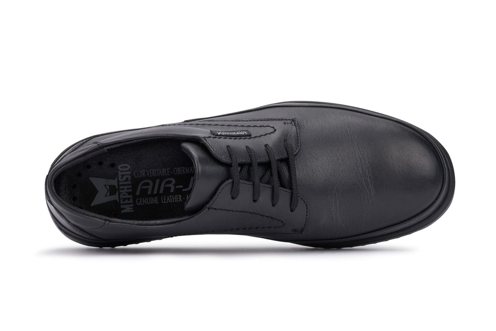 Mephisto TEDY Noir 6100 Chaussure ultra-léger pour hommes avec semelles amovibles - Boutique du Cordonnier