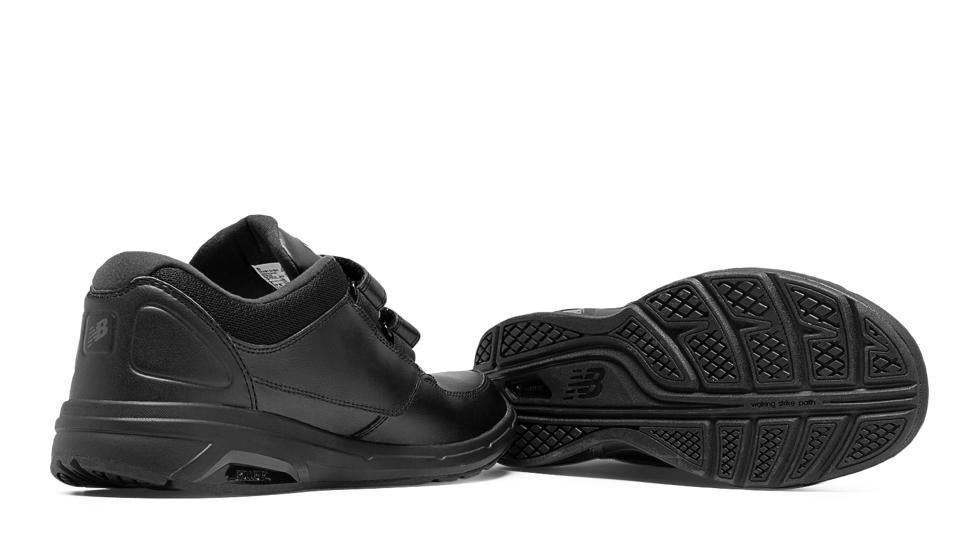 New Balance 813 MW813HBK Black Chaussures de Marche pour Hommes VELCRO avec Semelles Amovibles pour Orthèses Walking Men Shoe VELCRO Removable Footbed for Orthotics - Boutique du Cordonnier