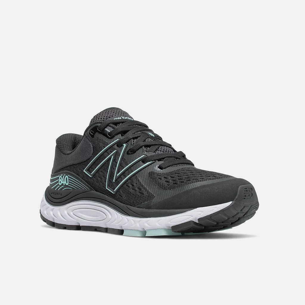 New Balance 840 W840BM5 Noir avec bleu orage | Espadrilles de course pour femmes avec semelles amovibles - Boutique du Cordonnier