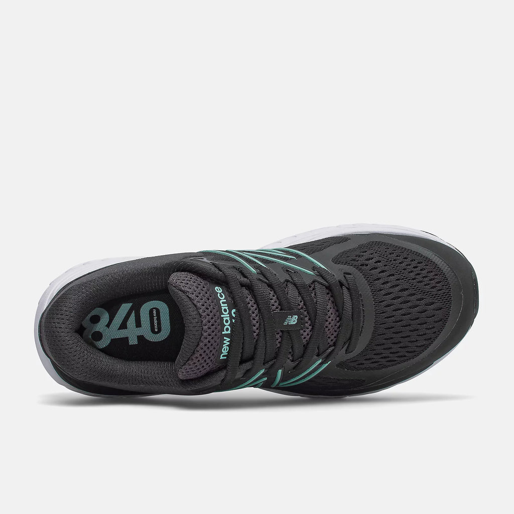 New Balance 840 W840BM5 Noir avec bleu orage | Espadrilles de course pour femmes avec semelles amovibles - Boutique du Cordonnier