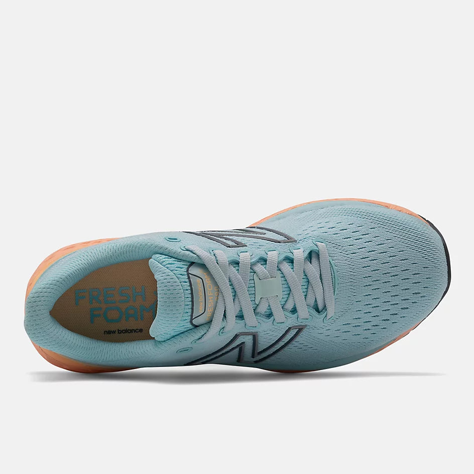 New Balance 880 W880G11 Bleu/Mangue claire | Espadrilles de course avec semelles amovibles - Boutique du Cordonnier