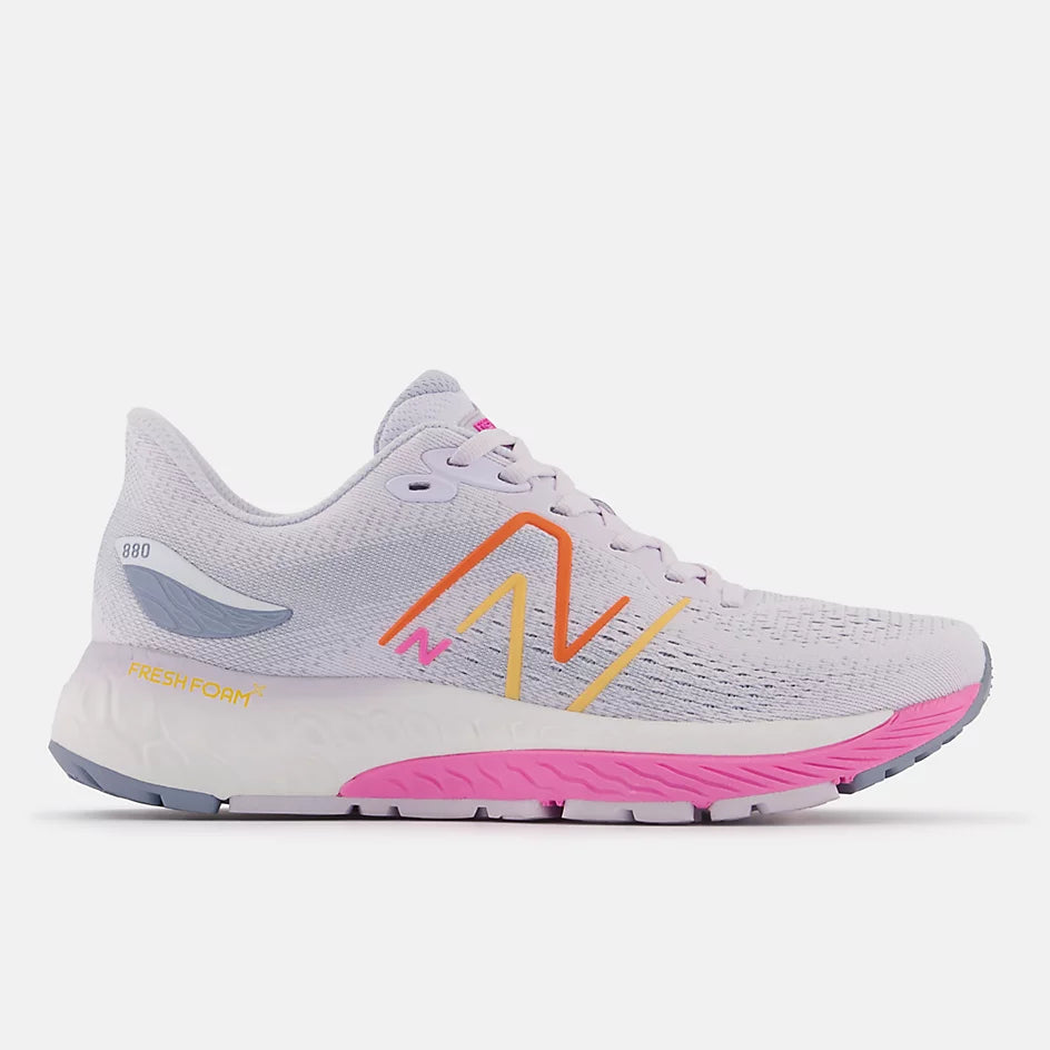 New Balance 880 W880G12 Balance avec rose et orange vibrant | Espadrilles de course pour femmes avec semelles amovibles - Boutique du Cordonnier