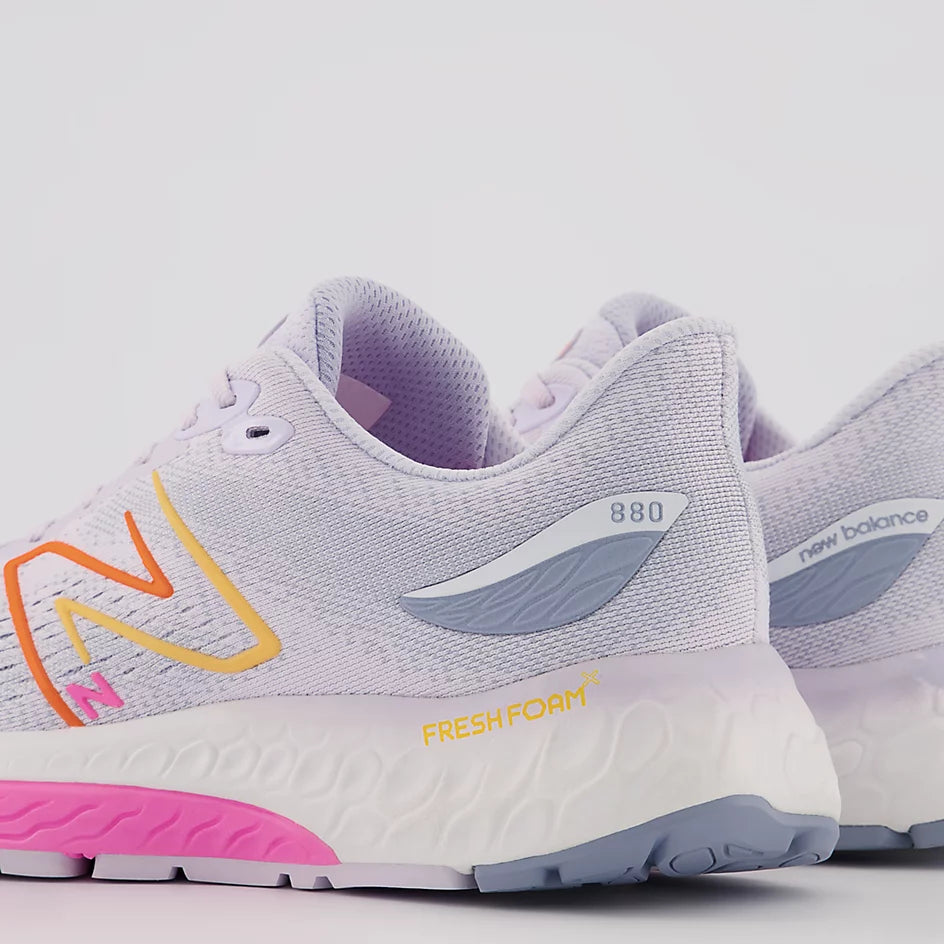 New Balance 880 W880G12 Balance avec rose et orange vibrant | Espadrilles de course pour femmes avec semelles amovibles - Boutique du Cordonnier