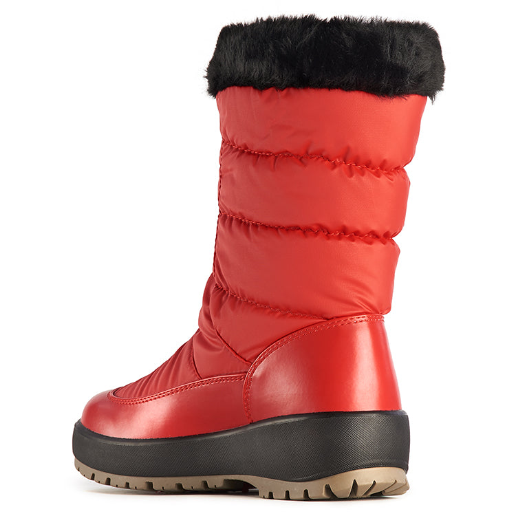 Olang GEMMA ROSSO Botte d'hiver à crampons rabattables pour femmes - Boutique du Cordonnier