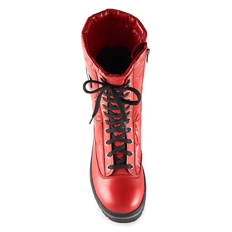 Olang GLAMOUR ROSSO Botte d'hiver à crampons rabattables pour femmes - Boutique du Cordonnier