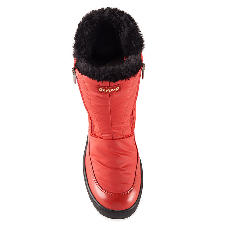 Olang MONICA ROSSO Botte avec crampon rabattable Femmes - Boutique du Cordonnier