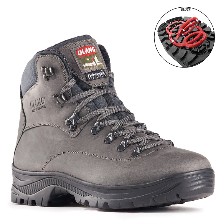 Olang Alabama ANTRACITE Botte avec crampons rabattables pour Homme - Boutique du Cordonnier