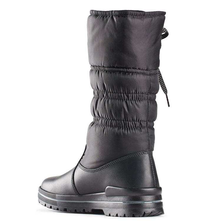 Olang ASTRA Nero | Bottes d'hiver hautes à crampons pour femmes - Boutique du Cordonnier