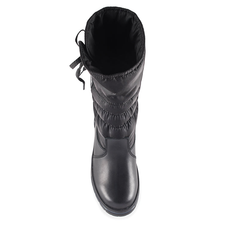 Olang ASTRA Nero | Bottes d'hiver hautes à crampons pour femmes - Boutique du Cordonnier