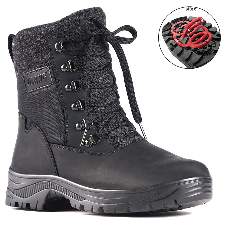 Olang KURSK NERO Botte avec crampons rabattables pour Homme - Boutique du Cordonnier