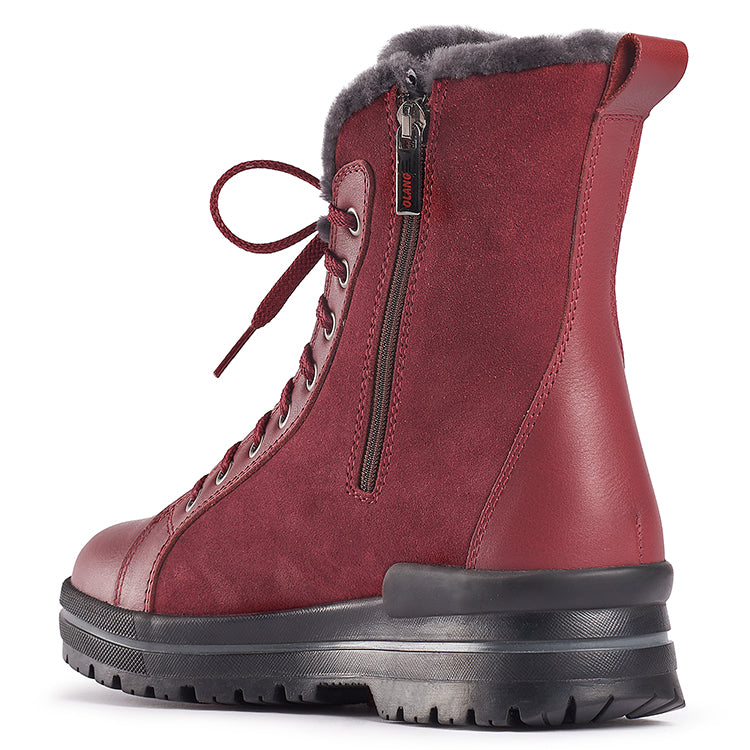 Olang ZAIDE Bordo | Bottes d'hiver à crampons pour femmes - Boutique du Cordonnier