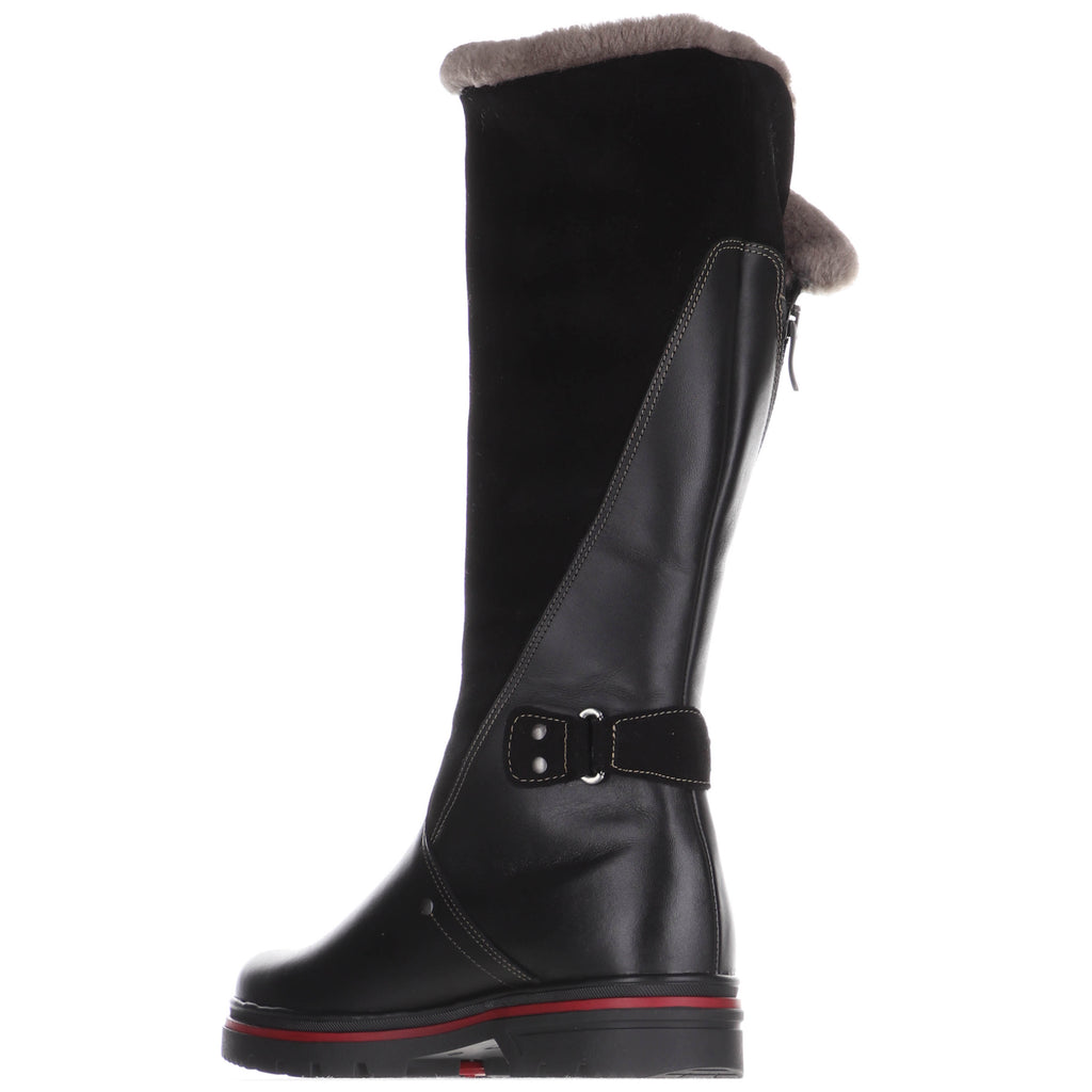 Pajar LONDON S Noir | Bottes d'hiver pour femmes avec crampons Fabriquées au Canada - Boutique du Cordonnier