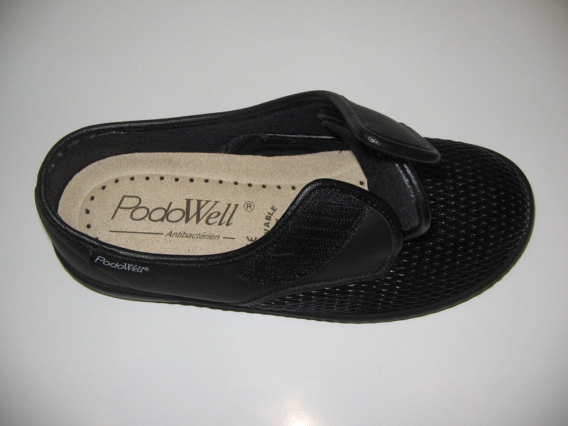 Podowell ALVINE Noir Chaussures pour pieds Sensibles - Boutique du Cordonnier