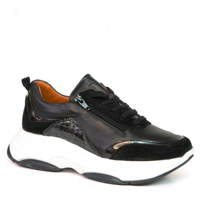 Portofino ID-1846 Nero Stetch | Chaussures avec semelles amovibles - Boutique du Cordonnier