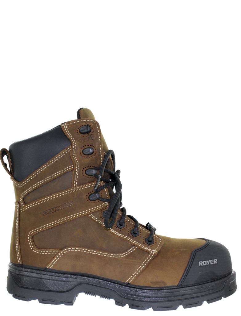 Royer 5727AG AGILITY ARTIC GRIP Brun Botte de travail SANS MÉTAL Isolé -20C Metal Free Safety Boots Assemblé au Canada - Boutique du Cordonnier