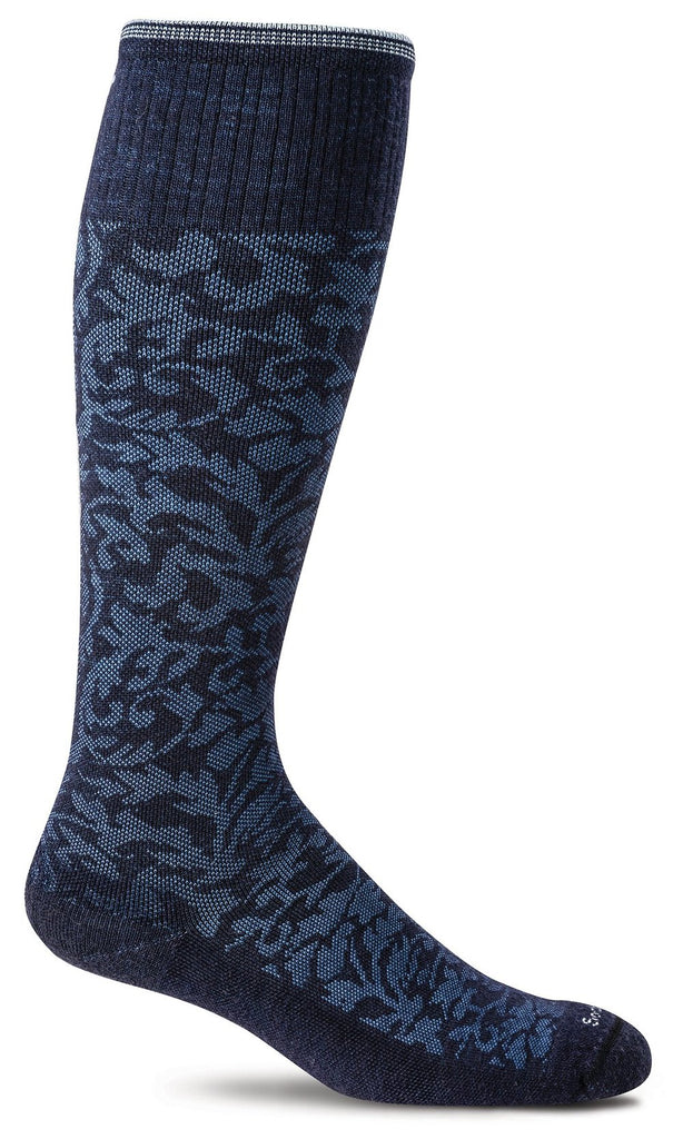 Sockwell SW16W DAMASK Navy 600 Bas Thérapeutique pour Femmes Compression Graduée Modérée 15-20mmHg - Boutique du Cordonnier