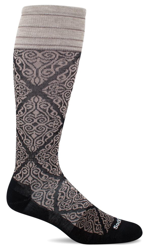 Sockwell SW70W THE RAJ Black 900 Bas Thérapeutique pour Femmes Compression Graduée Ferme 20-30mmHg - Boutique du Cordonnier