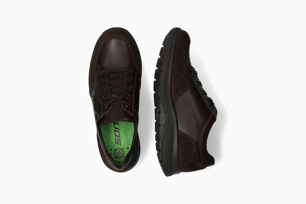 Sano ALEK Dark Brown 9851/4851 par Mephisto Chaussures Confortables pour hommes avec semelles amovibles - Boutique du Cordonnier