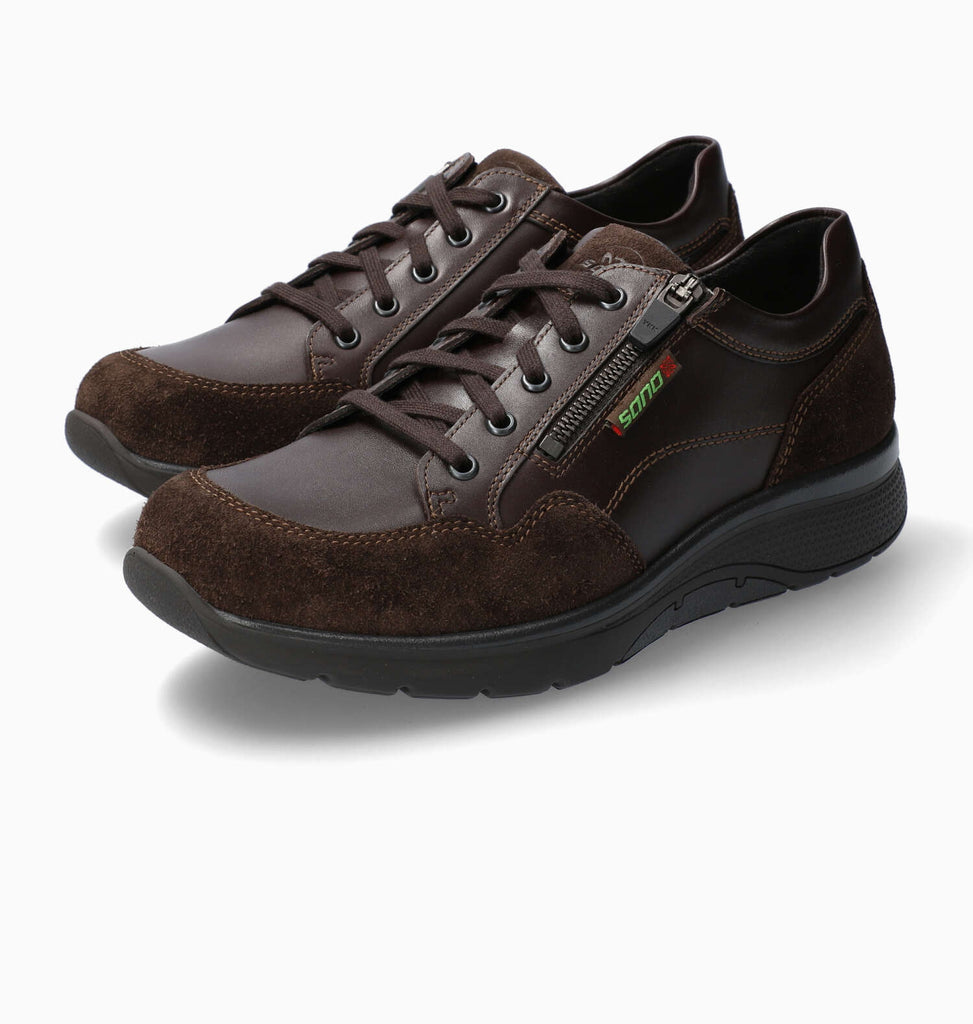 Sano ALEK Dark Brown 9851/4851 par Mephisto Chaussures Confortables pour hommes avec semelles amovibles - Boutique du Cordonnier