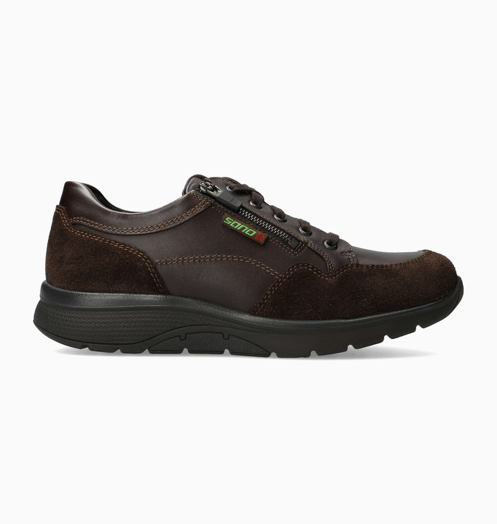 Sano ALEK Dark Brown 9851/4851 par Mephisto Chaussures Confortables pour hommes avec semelles amovibles - Boutique du Cordonnier