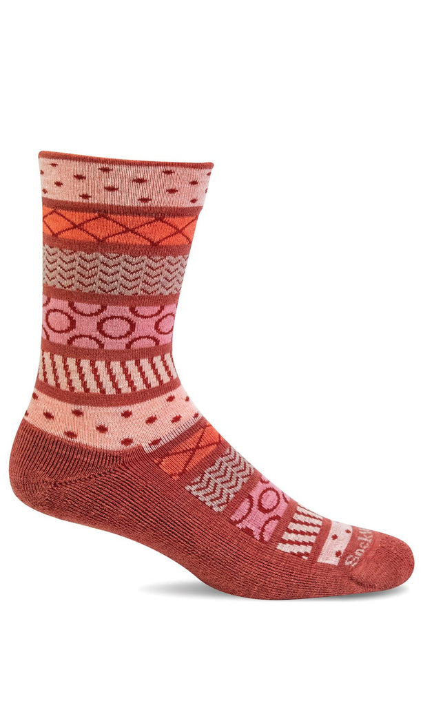 Sockwell Fairisle Pop LD189W Red Rock 525 Confort Essentiel - Boutique du Cordonnier 