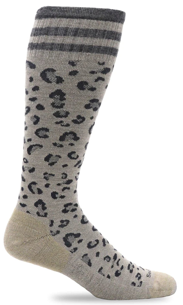 Sockwell Leopard SW117W Putty 080 | Compression Graduée Modérée 15-20mmHg - Boutique du Cordonnier