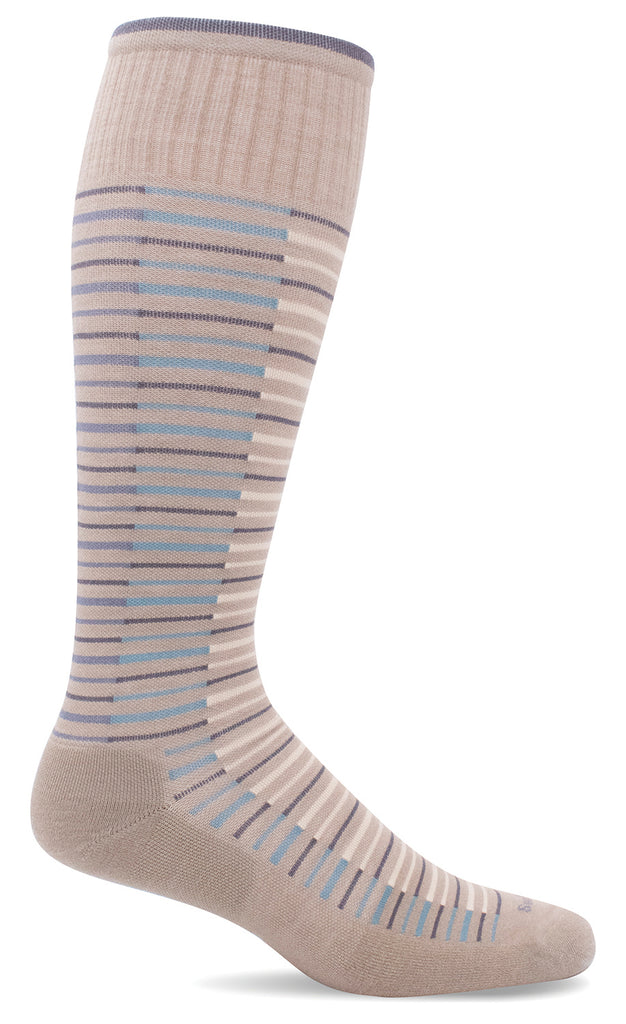 Sockwell SW99W Featherweight Flair Khaki 030 | Bas pour Femmes Compression Graduée Modérée 15-20mmHg - Boutique du Cordonnier