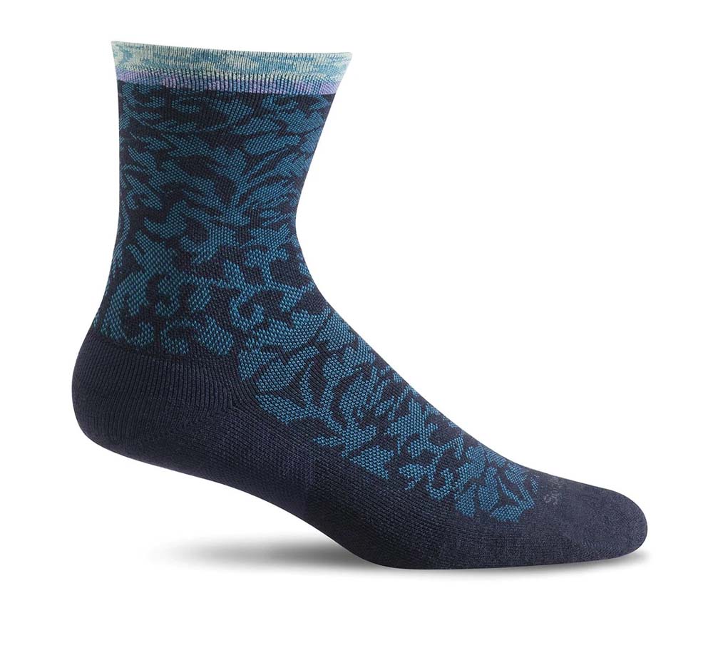 Sockwell SW32W Navy Bas Thérapeutique pour Femmes Soulagement de la Fasciite Plantaire - Boutique du Cordonnier