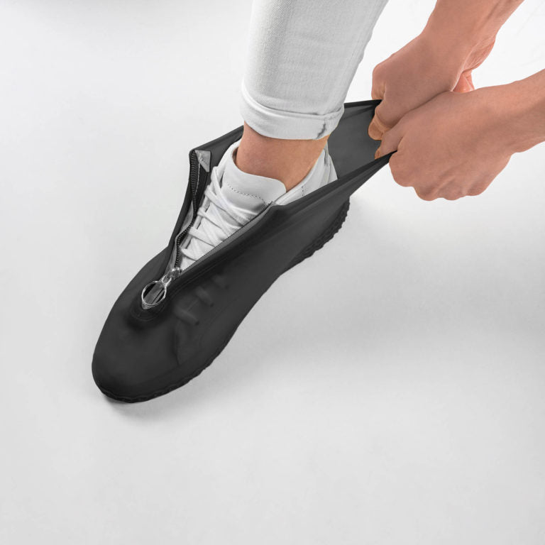 Couvre-chaussures de pluie en silicone - Wit - Couvre-chaussures  antidérapants 