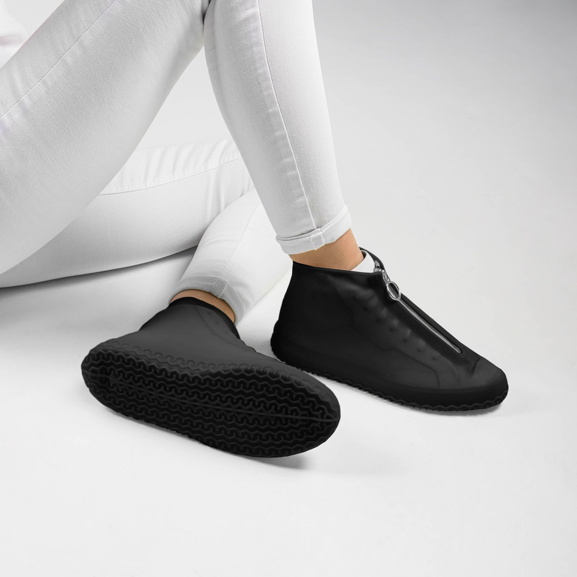 Sillies TAC5142BS BLACK Couvre-Chaussures Imperméables en Silicone