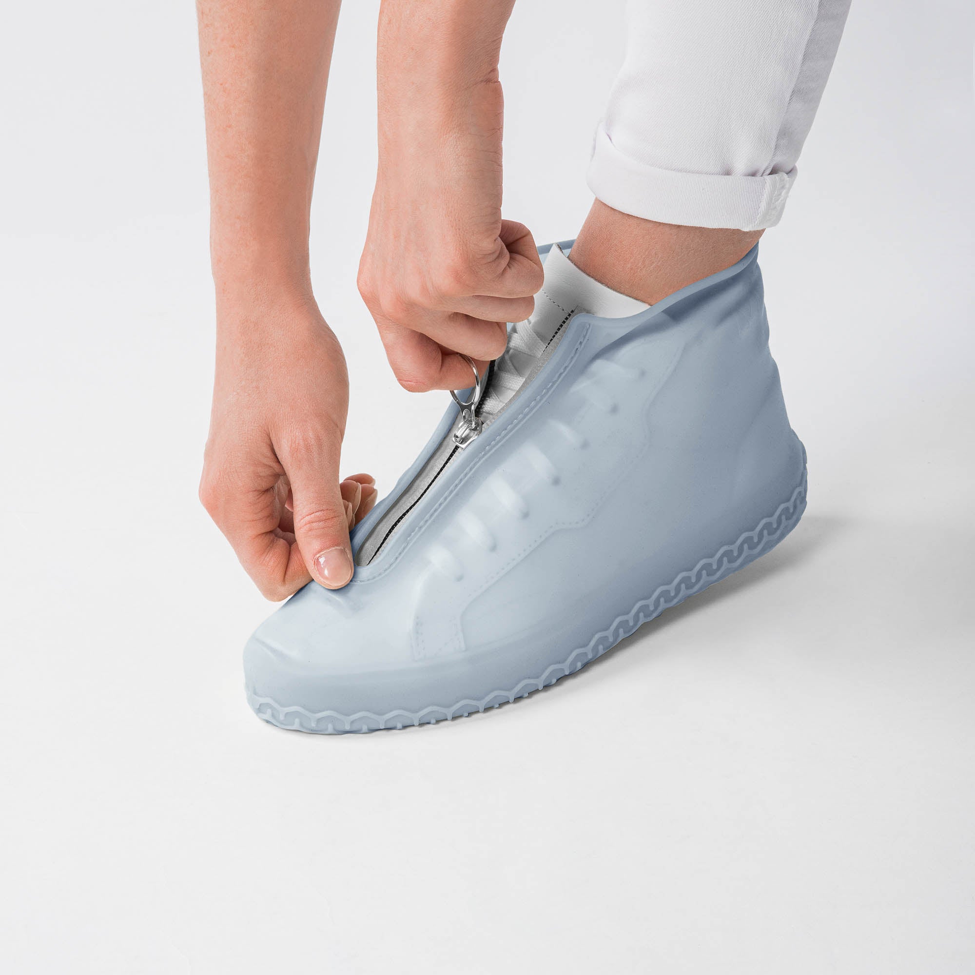 Paire Couvre Chaussures Silicone Imperméable & Anti-Dérapant - Bleu - Prix  en Algérie