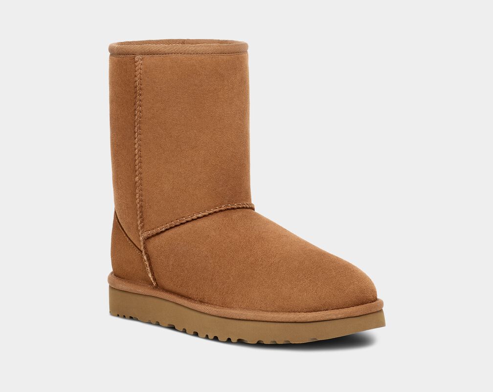 UGG Classic Short II 1016223 Chestnut | Bottes d'hiver pour femmes - Boutique du Cordonnier