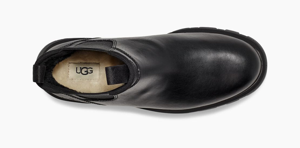 UGG HILLMONT CHELSEA Cuir Noir 1120989 - Boutique du Cordonnier