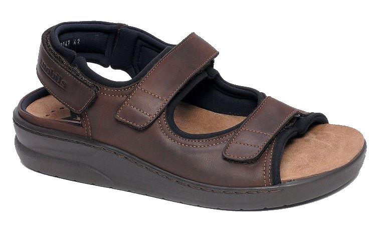 Mobils VALDEN 11951 Dark Brown by Mephisto Sandale Confortable pour hommes avec semelles amovibles Large - Boutique du Cordonnier