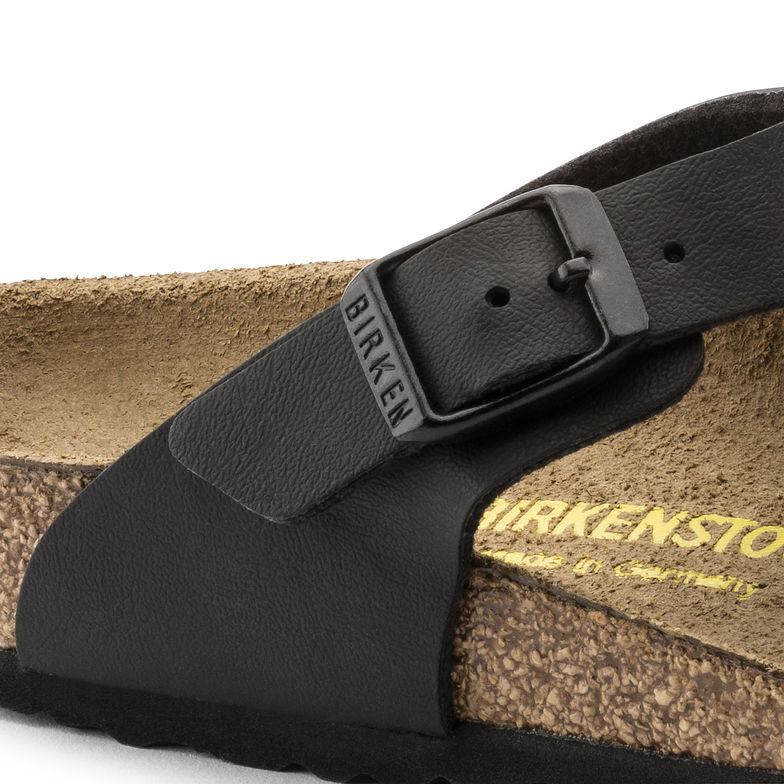 Birkenstock Gizeh 846141 Black Birko Flor Largeur Régulière pour Enfants - Boutique du Cordonnier