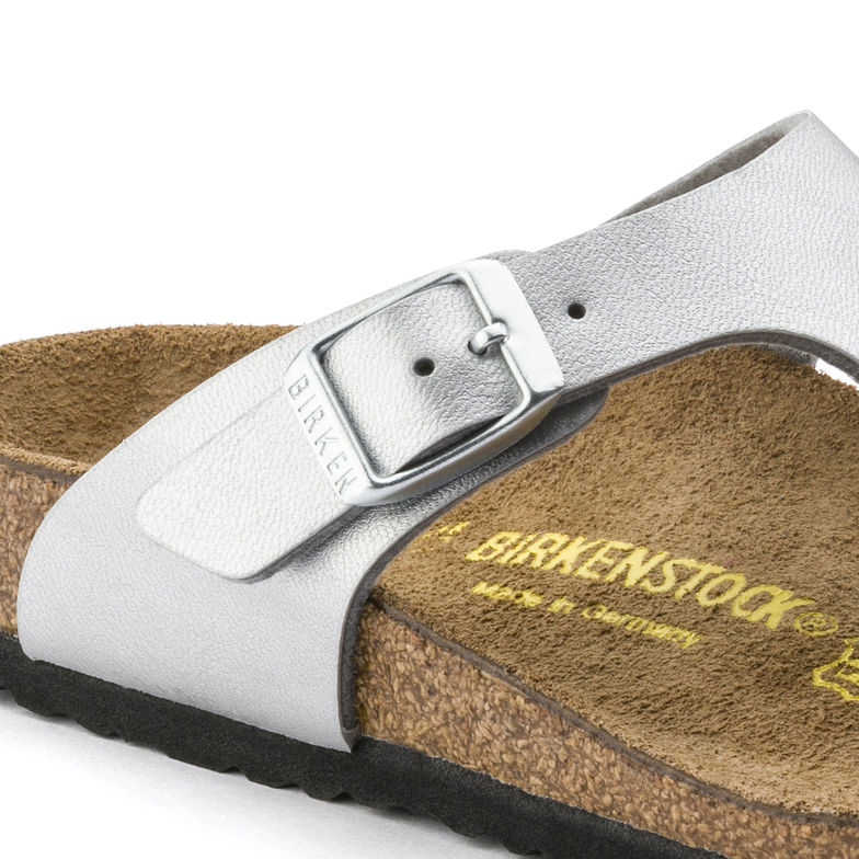 Birkenstock Gizeh Kids 846151 Silver Sandales pour ENFANTS largeur régulière - Boutique du Cordonnier