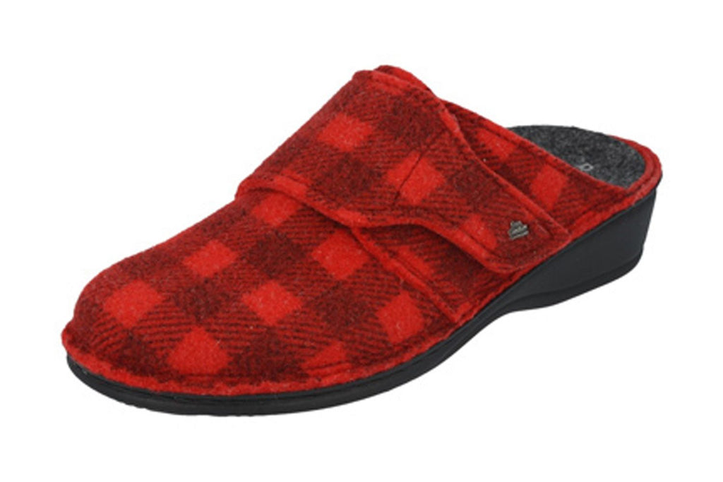 Finn Comfort ANDERMATT 6550-691147 Karofilz Red Sabots Orthopédiques avec Semelles Amovibles - Boutique du Cordonnier