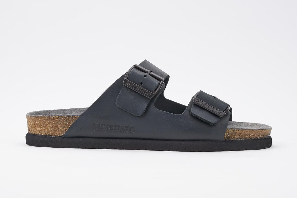 Mephisto NERIO Black 3400 Sandale pour Homme Orthopédique - Boutique du Cordonnier