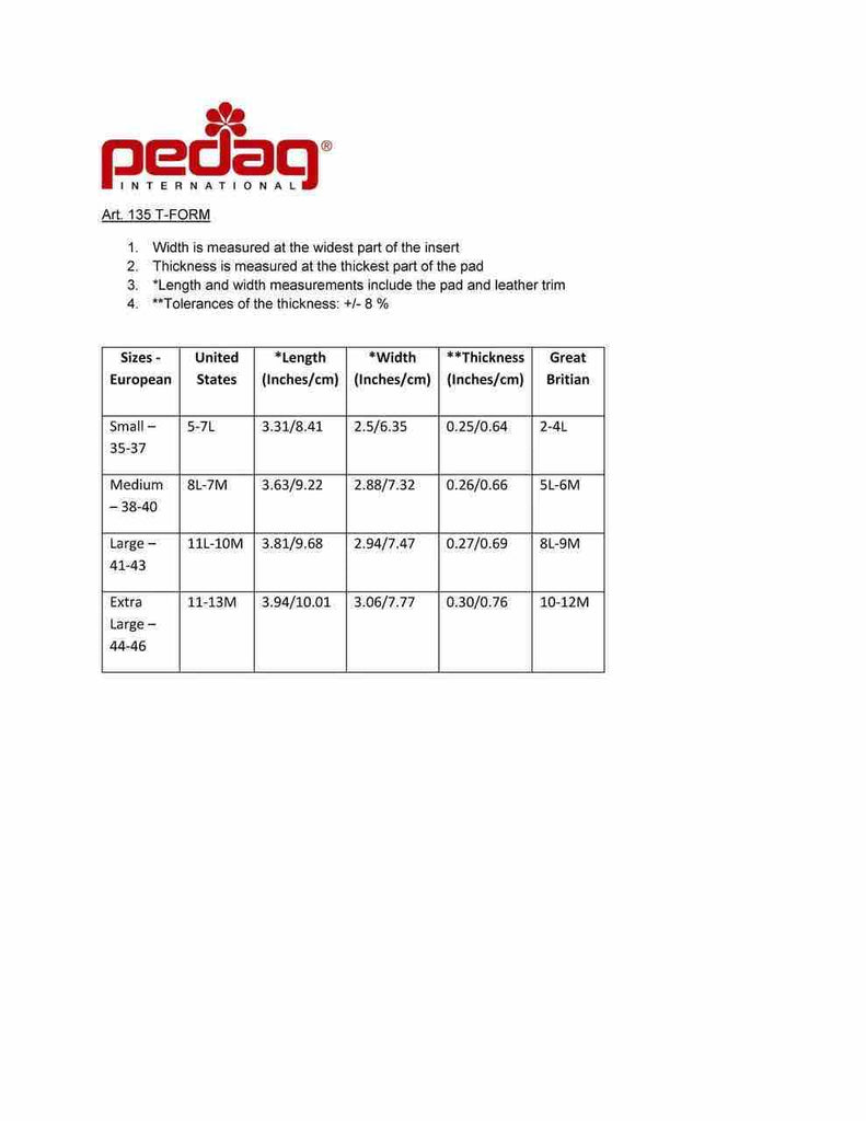 Pedag T-FORM - Soutien métatarsien-Boutique du Cordonnier